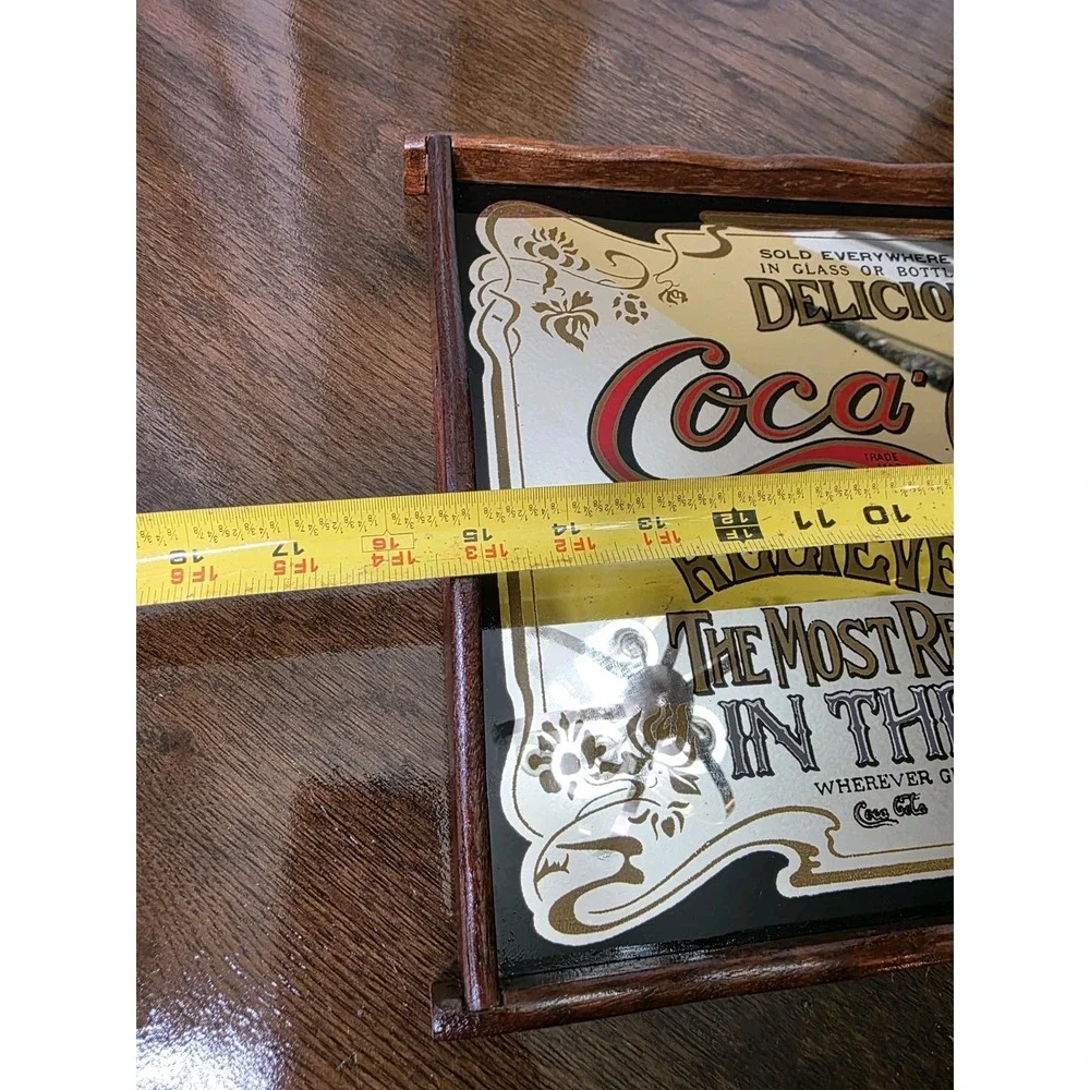 Vintage Coca-Cola‎ Mirror Serving Tray (H4) S#535